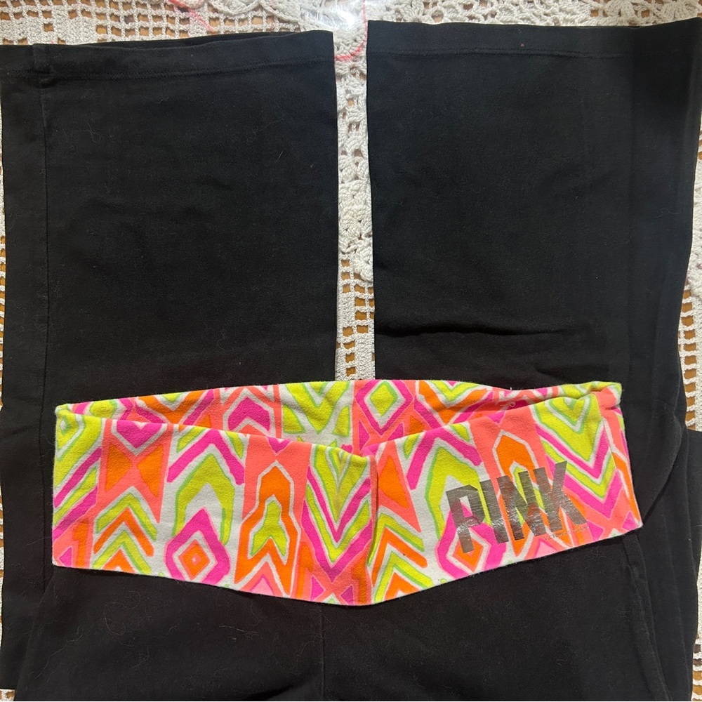 Victoria’s Secret Fold-over Flared Leggings